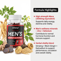 Image 4 for careleaf Sugar-Free Men's Energy Gummies Pomegranate Flavor 60 Gummies