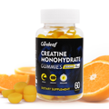 Image 1 for careleaf Creatine Monohydrate Gummies Orange Flavor 60 Gummies