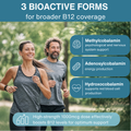 Image 4 for High-Absorption Super Vitamin B12 Complex, 3 Forms, 1000mcg Sublingual Melts, 180 Tablets