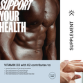 Image 2 for Vitamin D3 and K2 Supplement – D3 4000iu and K2 Vitamin, High Strength, 3 Months of Supply, UK Made, Vegetarian