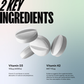 Image 3 for Vitamin D3 and K2 Supplement – D3 4000iu and K2 Vitamin, High Strength, 3 Months of Supply, UK Made, Vegetarian