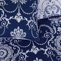 Image 2 for Chatsworth Navy Reversible King Duvet Cover Set (Size: 230 x 220 cm) Including Two Pillowcases