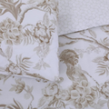 Image 2 for Ava Chinoiserie Birds Gold Reversible Single Duvet Cover Set (Size: 135 x 200 cm) Including One Pillowcase