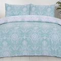 Image 2 for Chatsworth Duck Egg Reversible King Duvet Cover Set (Size: 230 x 220 cm) Including Two Pillowcases