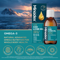 Image 3 for Pure Cod Liver Oil, Omega 3 - 2030mg, Lemon Flavour