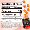 Image 2 for Careleaf Sugar-Free 3000mg Creatine Monohydrate Gummies Orange+Lemon Flavor 60 Gummies