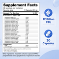 Image 2 for Careleaf Daily Probiotics with Prebiotics Capsules 12Billion CFU 20 Strains 30 Capsules