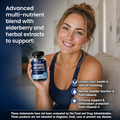 Image 5 for Careleaf Herbal Balance Elderberry Gummies Cranberry Flavor 60 Gummies