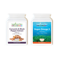Image 1 for Joints Bundle | Curcumin & Black Pepper + Vegan Omega 3 | A Month's Supply