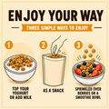 Image 5 for Go Low Glorious Granola Peanut Butter, Low sugar & Keto, Gluten free 240g