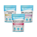 Image 1 for Women's Vitamin Bundle 3pk - Intimate Flora Probiotics - Psyllium Husk Capsules - Biotin Hair, Skin & Nails Tablets
