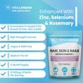 Image 5 for Women's Vitamin Bundle 3pk - Intimate Flora Probiotics - Psyllium Husk Capsules - Biotin Hair, Skin & Nails Tablets