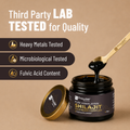 Image 4 for Pure Himalayan Shilajit Gold Resin 30g | 100% Pure, Natural & Ayurvedic | Rich in Fulvic (75%), Humic Acid & 85+ Trace Minerals – 3rd Party Lab Tested | Added KSM-66 Ashwagandha and Saffron