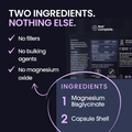 Image 2 for Magnesium Glycinate - High Strength 1364mg - 100% Clean - 90 capsules
