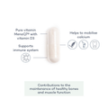 Image 3 for Super Vitamin D+ K2 28 Capsules