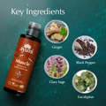 Image 5 for Muscle Massage Bath & Body Oil Aromatherapy Massage Oil with Ginger, Eucalyptus & Rosemary for Tired Muscles 250ml
