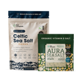 Image 1 for Celtic Sea Salt 800g (+ Organic Wild Garlic Aura Sea Salt) Bundle Offer
