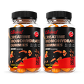 Image 1 for Careleaf Sugar-Free 3000mg Creatine Monohydrate Gummies Orange+Lemon Flavor 2 x 60 Gummies