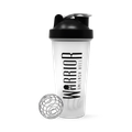 Image 1 for Protein Shaker Bottle, 600ml Leakproof BPA-Free Gym Shaker with Wire Mixing Ball, Clear