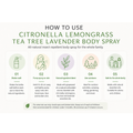 Image 2 for Citronella & Lemongrass Oil Pump Body Spray - Natural Repellent Spray - 10ml
