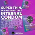 Image 5 for Internal Condom Vegan Non-Latex with Lace Leg Loop