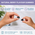 Image 5 for High Strength Elderberry Immune Gummies, 4-in-1 Complex with C, D3 & Zinc, for Kids and Adults, 90 Gummies
