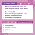 Image 3 for Dry & Light incontinence Pads without wings 16 Count | Plus | Pack of 1