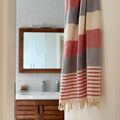 Image 5 for Spa Ritual Set – Turkish Towel, Handwoven Exfoliating Shower Mitt & Glow Soap Bar - Blue
