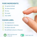 Image 5 for Pure L-Methylfolate 400ug 5-MTHF Vitamin B9 180 Tablets