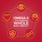 Seven Seas Omega-3 Fish Oil Max Strength With Vitamin D 30 Capsules image 2