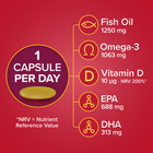 Seven Seas Omega-3 Fish Oil Max Strength With Vitamin D 30 Capsules image 4