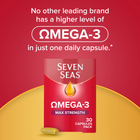 Seven Seas Omega-3 Fish Oil Max Strength With Vitamin D 30 Capsules image 7