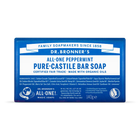 Dr Bronner All-One Peppermint Pure-Castile Bar Soap 140g image 1