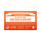 Dr Bronner All-One Tea Tree Pure-Castile Bar Soap 140g image 1