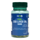 Holland & Barrett Pure Cod Liver Oil 500mg 60 Capsules image 1