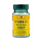 Holland & Barrett Vitamin D3 400 I.U. 10ug 120 Tablets image 1