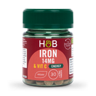 Holland & Barrett Iron & Vitamin C 14mg 30 Tablets image 1