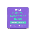 WILD Coconut & Vanilla Natural Deodorant Refill 40g image 1