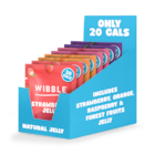 Wibble Vegan Variety Pack Jelly Crystals (Raspberry, Forest Fruits, Strawberry & Orange) 456g image 1