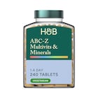 Holland & Barrett ABC to Z Multivitamins & Minerals 240 Tablets image 1