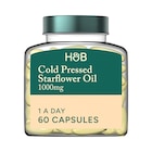 Holland & Barrett Starflower Oil 60 Capsules 1000mg with Vitamin B6 image 1