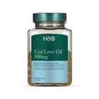 Holland & Barrett Pure Cod Liver Oil 500mg 60 Capsules image 2