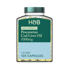 Holland & Barrett Pescatarian Cod Liver Oil 1000mg 120 Capsules image 1