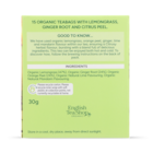 Holland & Barrett Lemongrass, Citrus & Ginger Tea 15 Tea Bags image 2