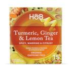 Holland & Barrett Turmeric, Ginger & Lemon Tea 15 Tea Bags image 1