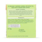 Holland & Barrett Turmeric, Ginger & Lemon Tea 15 Tea Bags image 2