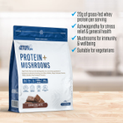 Applied Nutrition Protein+ Mushrooms Powder Chocolate 450g (15 Servings) image 2
