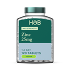 Holland & Barrett Zinc 25mg 120 Tablets image 1