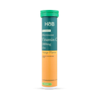 Holland & Barrett High Strength Effervescent Vit C & Zinc Orange Flavour 20 Tablets image 2