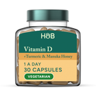 Holland & Barrett Turmeric + Manuka Honey 30 Capsules image 1